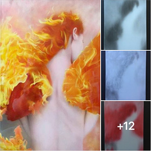 Airbrush Feuer auf Metallplatte